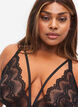 Bodystocking aus Mesh und Spitze, Black, Model image number 2