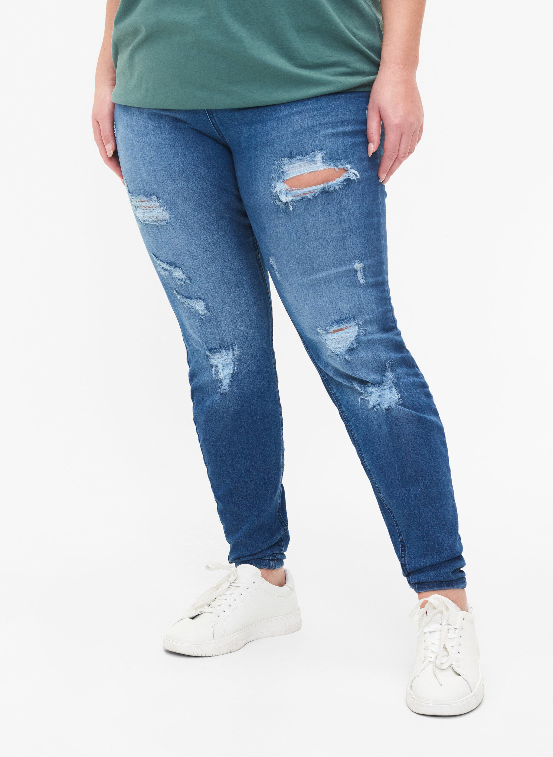 ZizziJeggings mit Rissen, Dark blue, Model image number 3