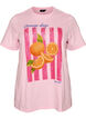T-Shirt aus Bio-Baumwolle mit Frontprint, Pink, Packshot image number 0