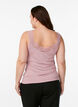 Top aus Viskose mit Spitzensaum, Rot, Model image number 2