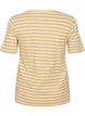 Gestreiftes T-Shirt mit gerippter Struktur, Gelb, Packshot image number 1