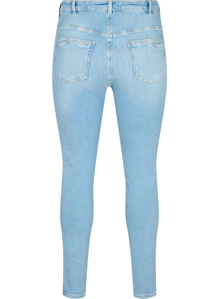 Hochtaillierte Amy-Jeans mit super schmaler Passform, Light blue, Packshot image number 1