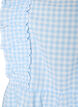 Top mit Karos und R&uuml;schendetails, Blau, Packshot image number 2