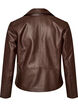 Bikerjacke aus Kunstleder, Braun, Packshot image number 1