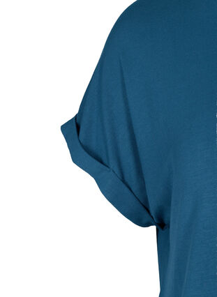 T-Shirt mit Rundhals, Majolica Blue, Packshot image number 2