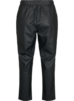 Hose aus Lederimitat mit Taschen, Black, Packshot image number 1