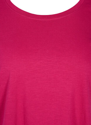 Kurzarm T-Shirt aus Baumwolle, Sangria, Packshot image number 2
