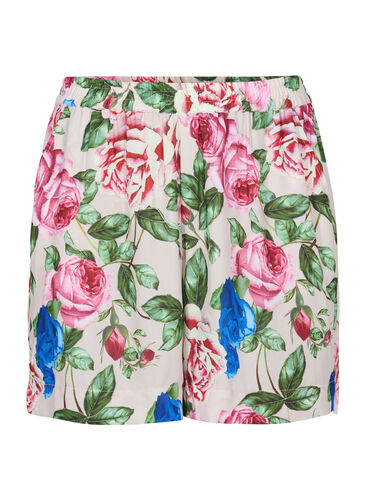 Shorts mit Blumenprint, Bright Flower , Packshot image number 0