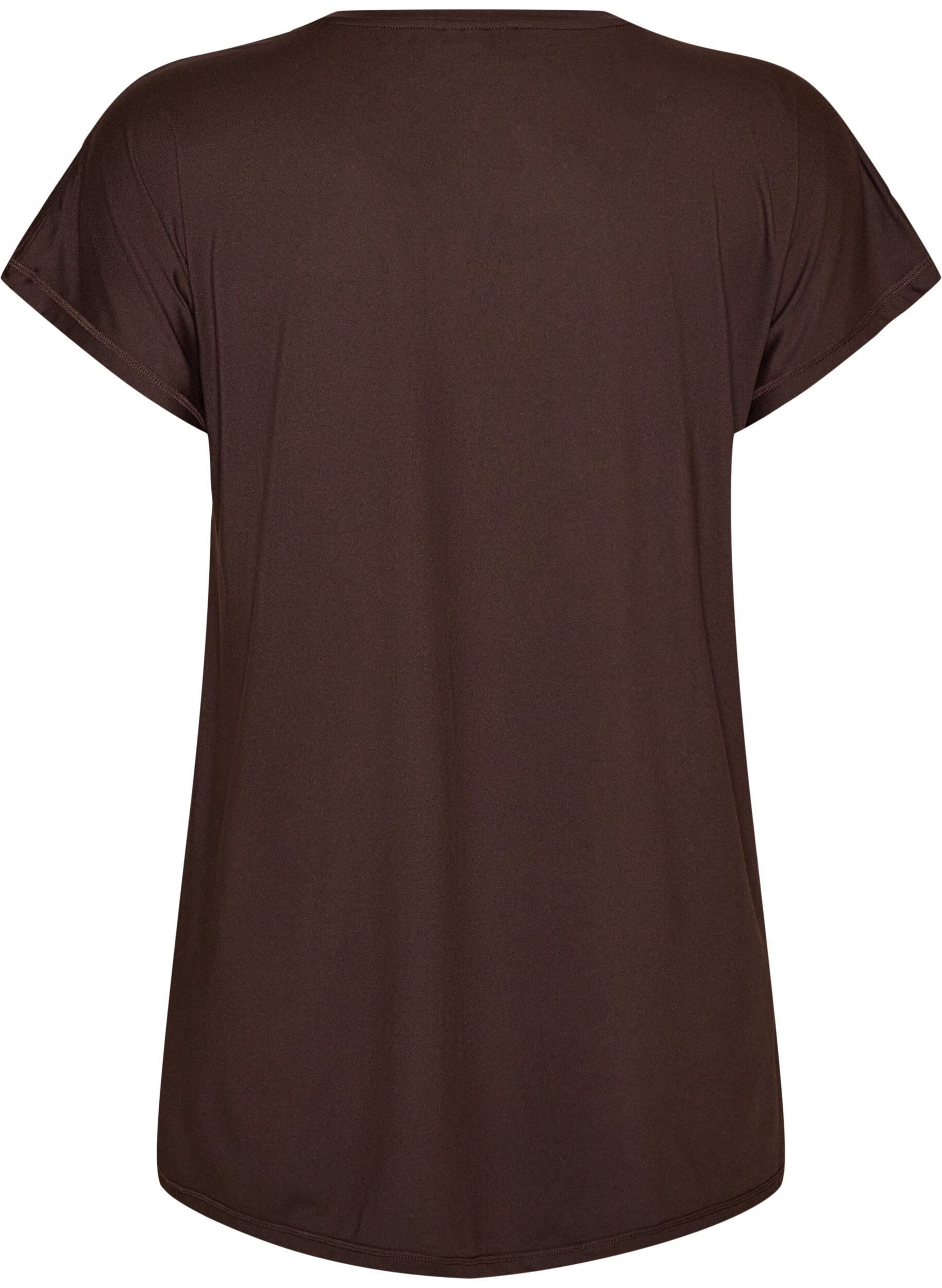 ZizziLanges Trainingsshirt, Braun, Packshot image number 1