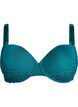 Vorgeformter BH mit Bügel und Spitze, Grün, Packshot image number 0