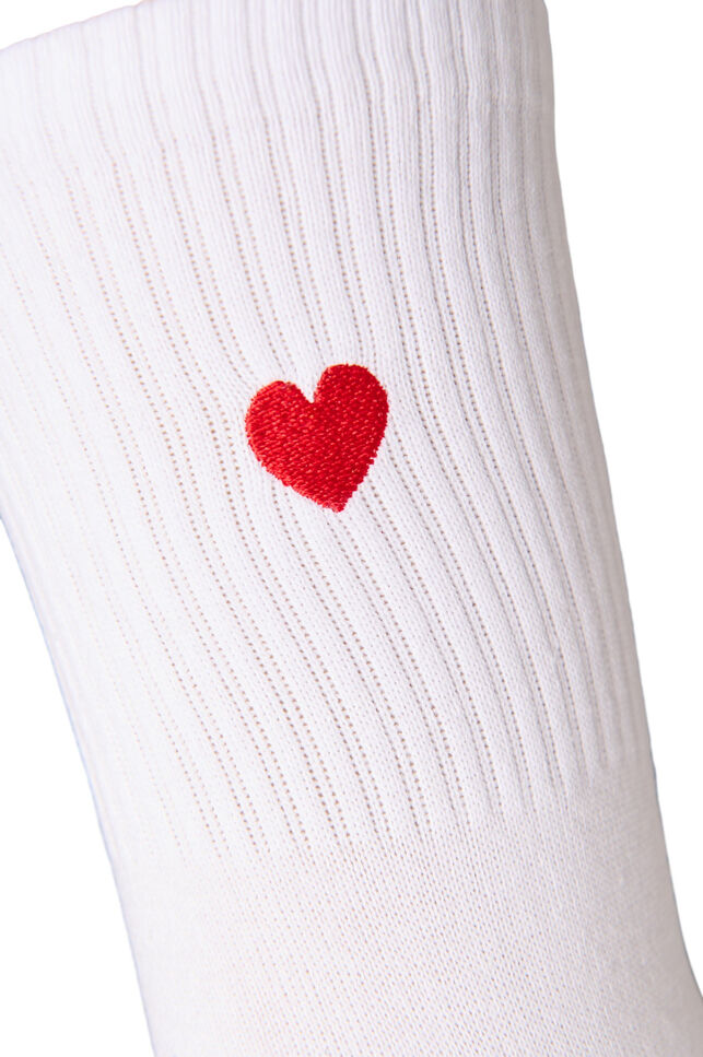 Socken aus Baumwolle mit Muster, Wei&szlig;, Packshot image number 2