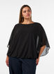 Chiffonbluse mit Balloneffekt, Schwarz, Model image number 0