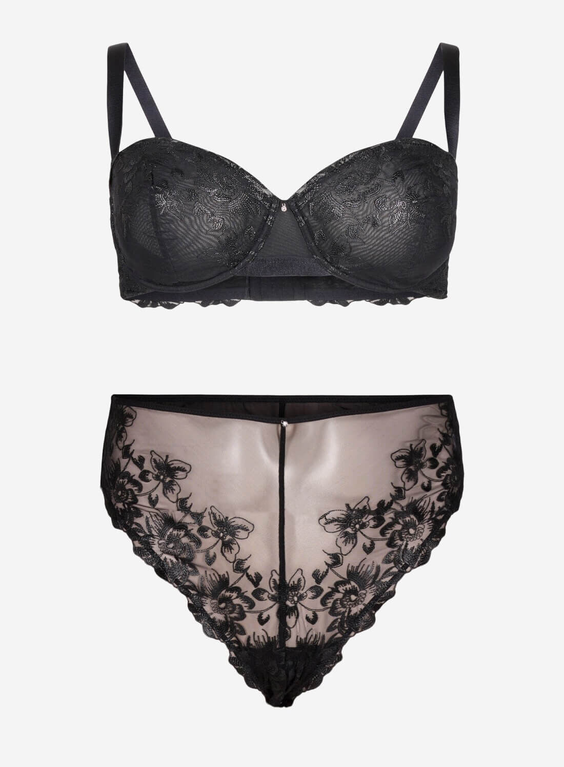 ZizziBalconette-BH mit B&uuml;geln und bestickter Spitze, , Model