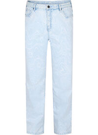 Cropped Mille Mom Jeans mit Print