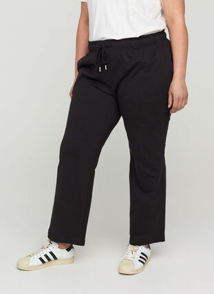Weite Sweatpants mit Taschen, Black, Model image number 0