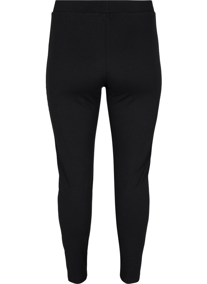 Leggings mit Perlen, Black, Packshot image number 1