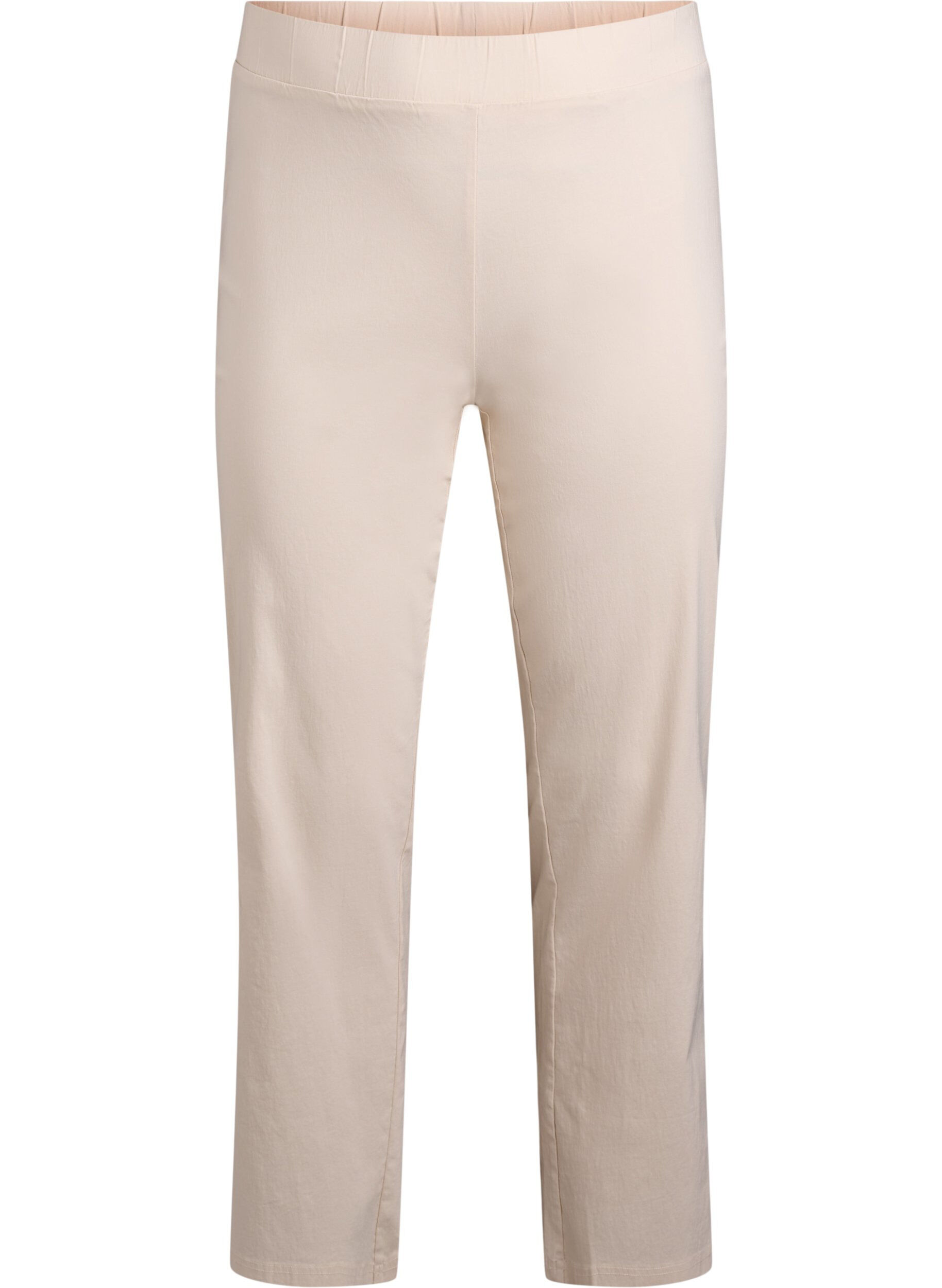 ZizziDehnbare Hose aus Viskose, Beige, Packshot image number 0