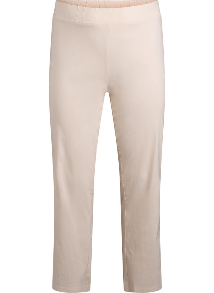 Dehnbare Hose aus Viskose, Beige, Packshot image number 0