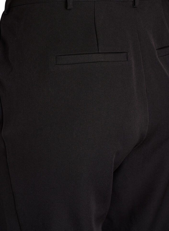 Dressehose mit hohem Bund und geradem Bein, Schwarz, Packshot image number 3