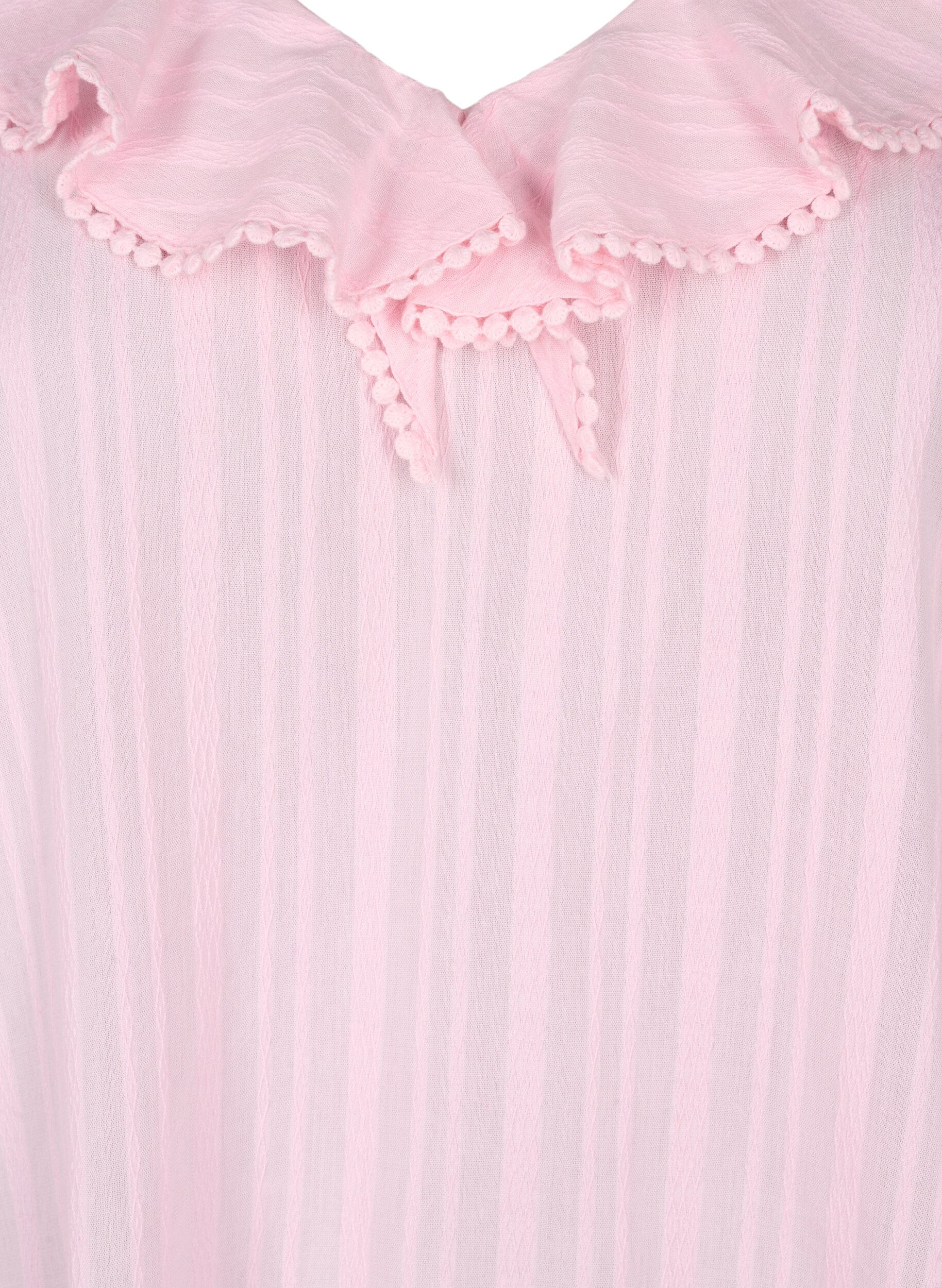 ZizziBluse mit 3/4-&Auml;rmeln und Spitze, Almond Blossom, Packshot image number 2