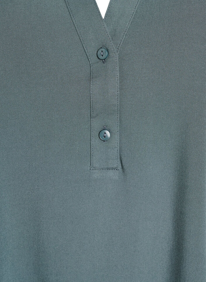 FLASH - Ärmellose Viskosebluse, Grün, Packshot image number 2