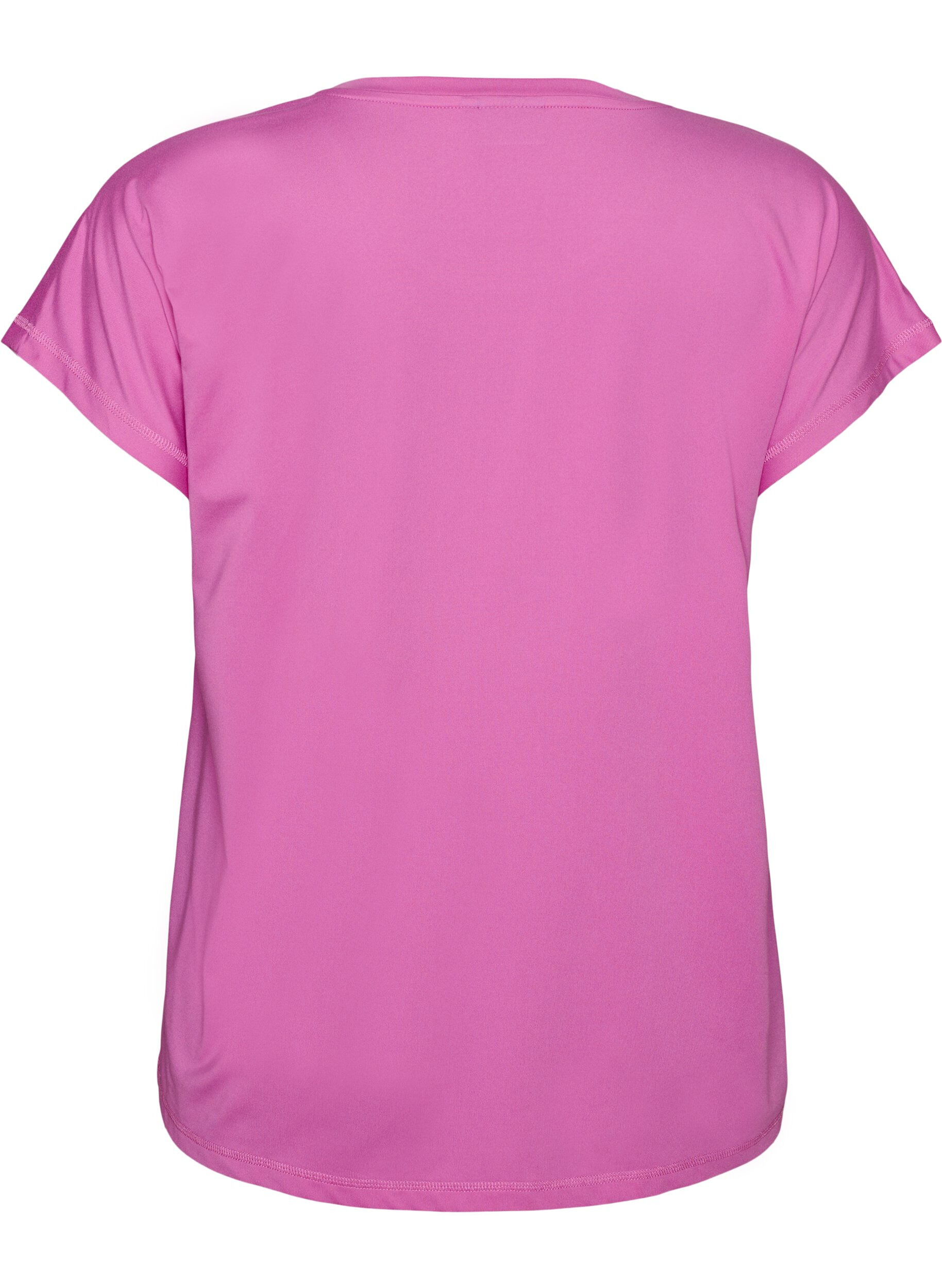 ZizziEinfarbiges Trainings-T-Shirt, Lila, Packshot image number 1