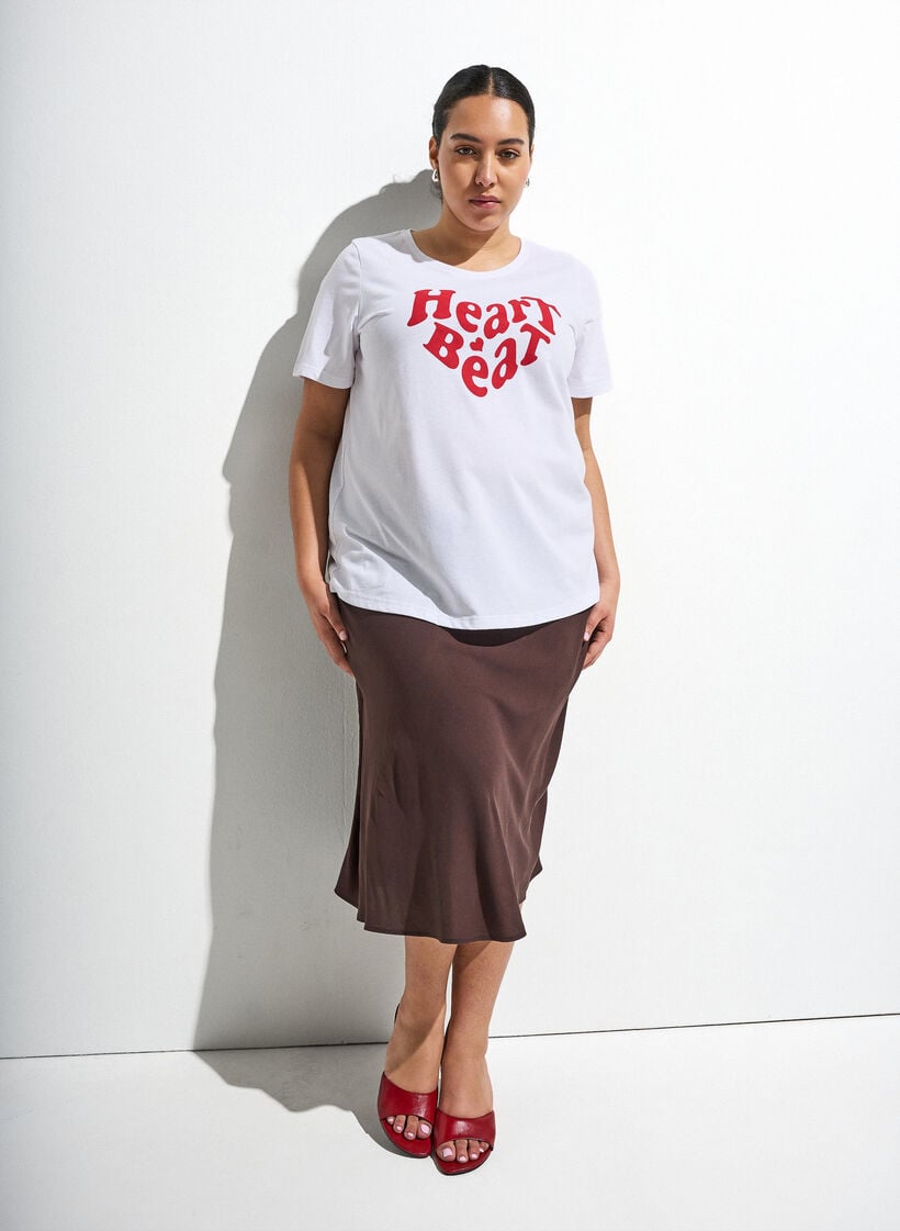 Viskoserock mit elastischem Bund, Braun, Image image number 0