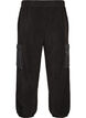 Jogginghose aus Fleece mit Cargotaschen, Schwarz, Packshot image number 1