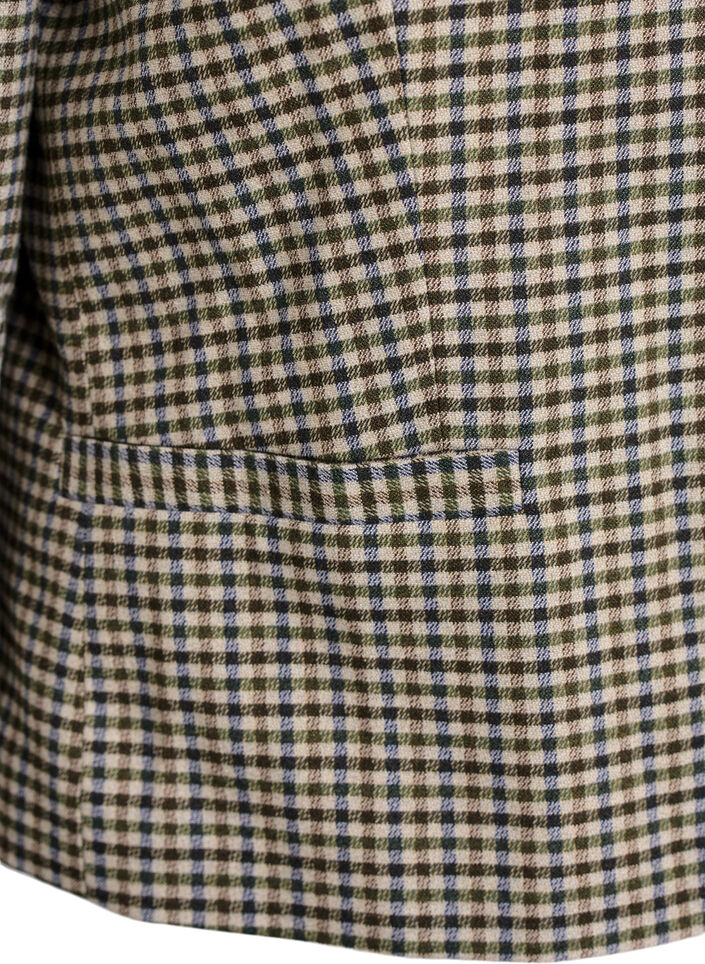 Kurze Jacke mit goldfarbenen Knöpfen, Braun, Packshot image number 3