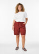Lockere Shorts aus Baumwolle mit Taschen, Rot, Model image number 1