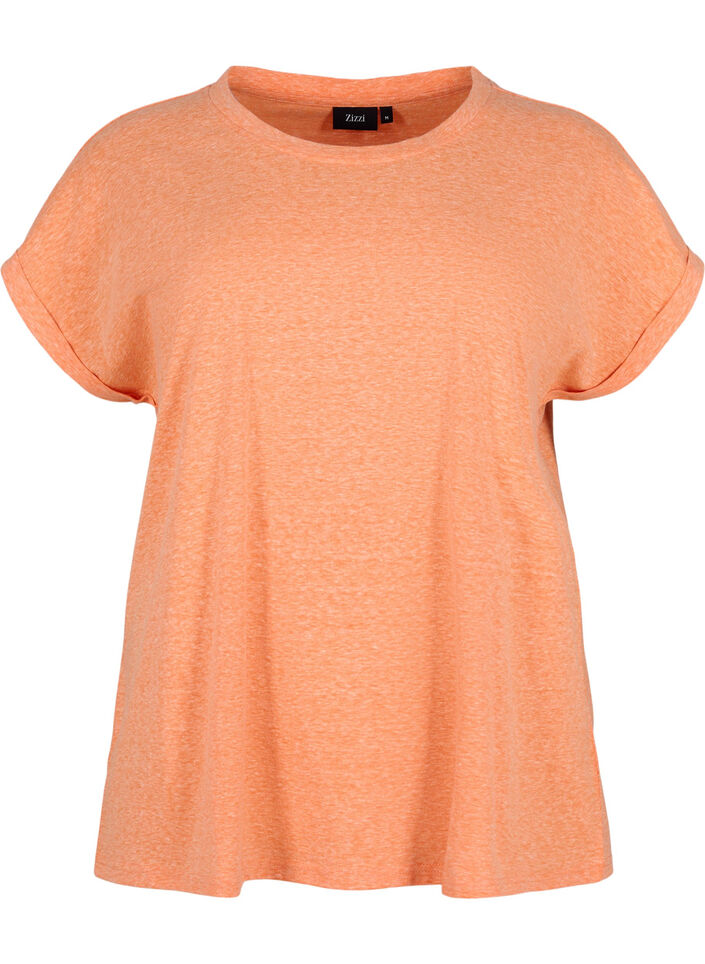 Melange-T-Shirt mit kurzen Ärmeln, Exuberance Mél, Packshot image number 0