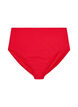Einfarbige hoch taillierte Bikinihose, Rot, Packshot image number 0