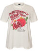 T-Shirt aus Baumwolle mit Print, Wei&szlig;, Packshot image number 0