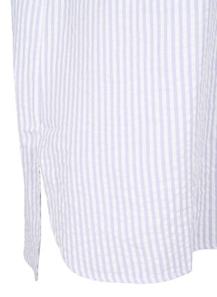Gestreiftes Hemd mit Brusttaschen, White/LavenderStripe, Packshot image number 2