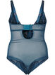 Body aus Spitze und Mesh, Blau, Packshot image number 1