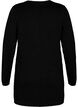 Lange Strickjacke aus einer Viskosemischung, Black, Packshot image number 1