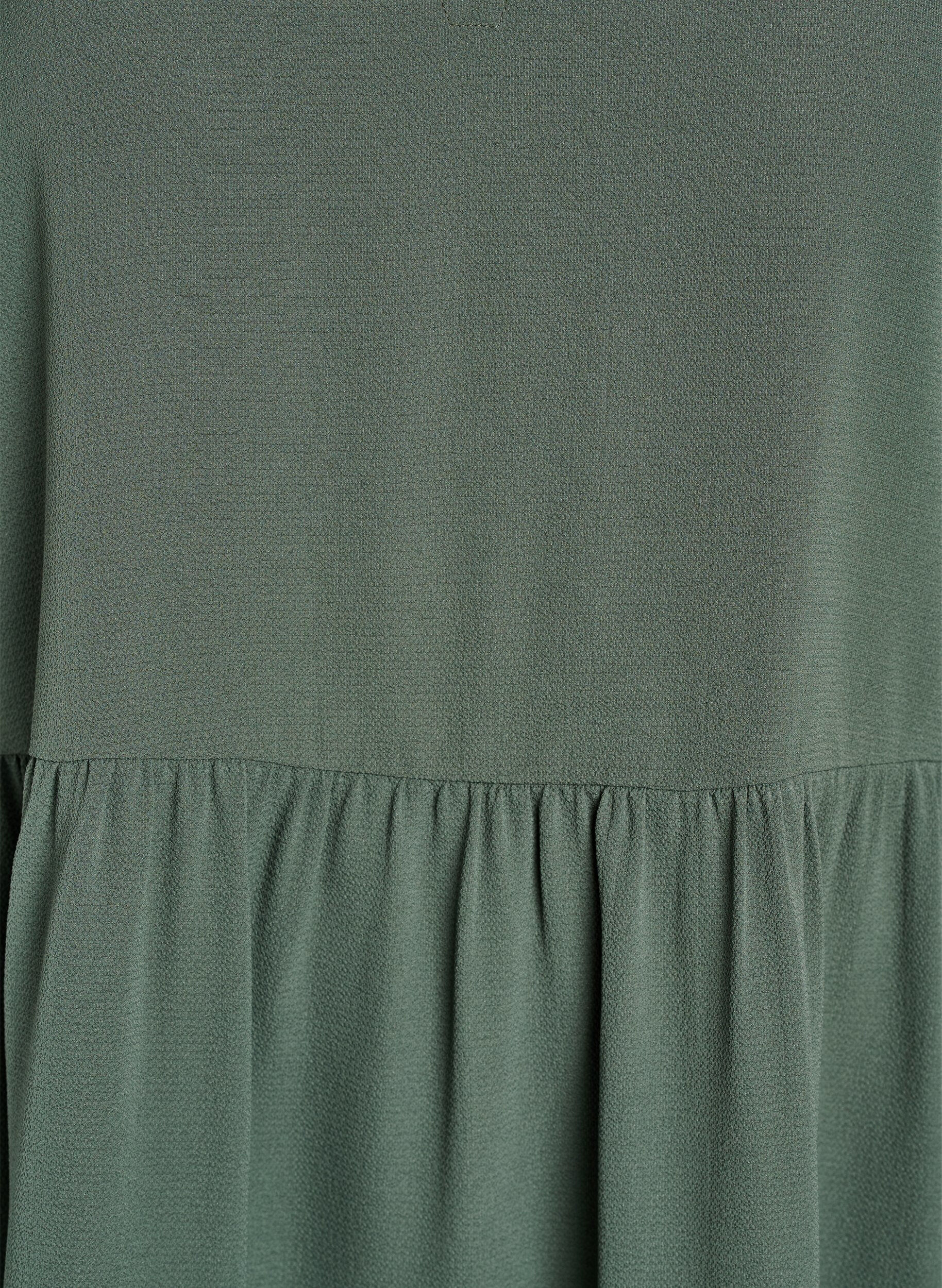 ZizziKurzarmkleid mit A-Linie und Teilungsn&auml;hten, Gr&uuml;n, Packshot image number 2