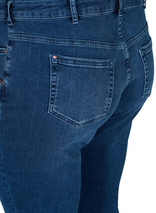 Extra slim Sanna Jeans mit regulärer Taillenhöhe, Blue denim, Packshot image number 3