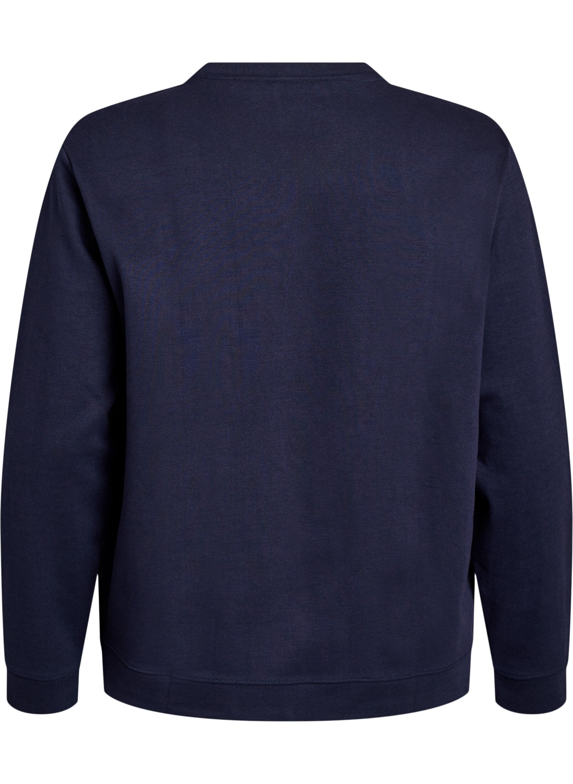 ZizziSweatshirt mit Rundhalsausschnitt, Blau, Packshot image number 1