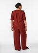 Lockere Hose mit elastischem Bund und Taschen, Rot, Model image number 1