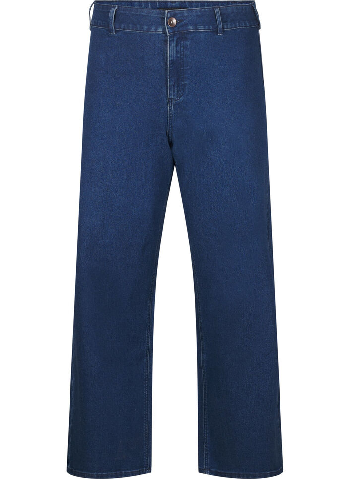 Jeans mit weiter Passform, Blau, Packshot image number 0