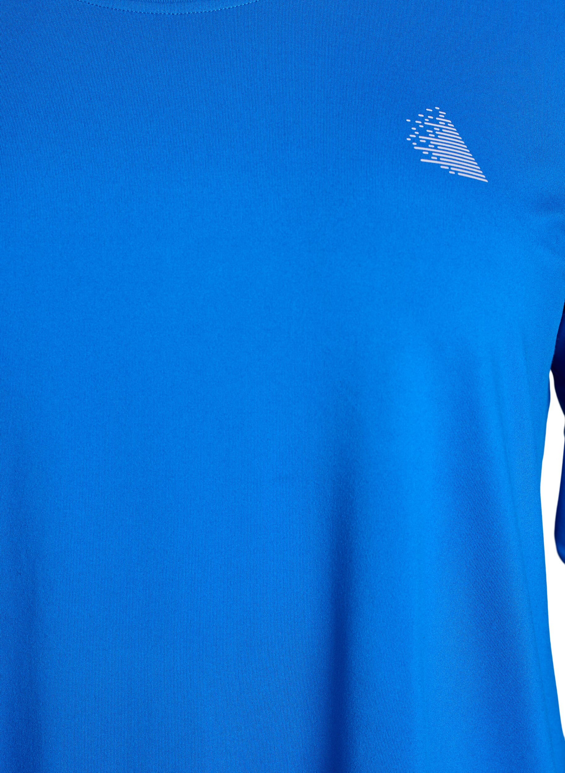 ZizziTrainingsshirt mit 3/4-&Auml;rmeln, Blau, Packshot image number 2