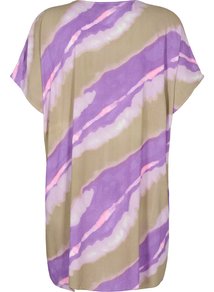 Bedrucktes Strandkleid aus Viskose, Fantom Print, Packshot image number 1