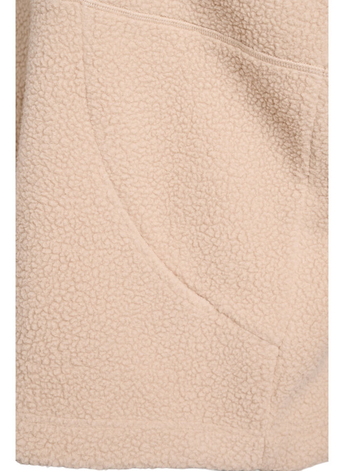 Teddy-Weste mit Taschen, Beige, Packshot image number 3