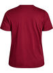Basic-T-Shirt aus Baumwolle mit Rundhalsausschnitt, Dunkles Bordeaux, Packshot image number 1