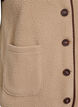 Weste aus Teddyfleece mit kontrastfarbenen Details, Beige, Packshot image number 3