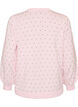 Strickbluse mit kleinen Punkten, Pink, Packshot image number 1