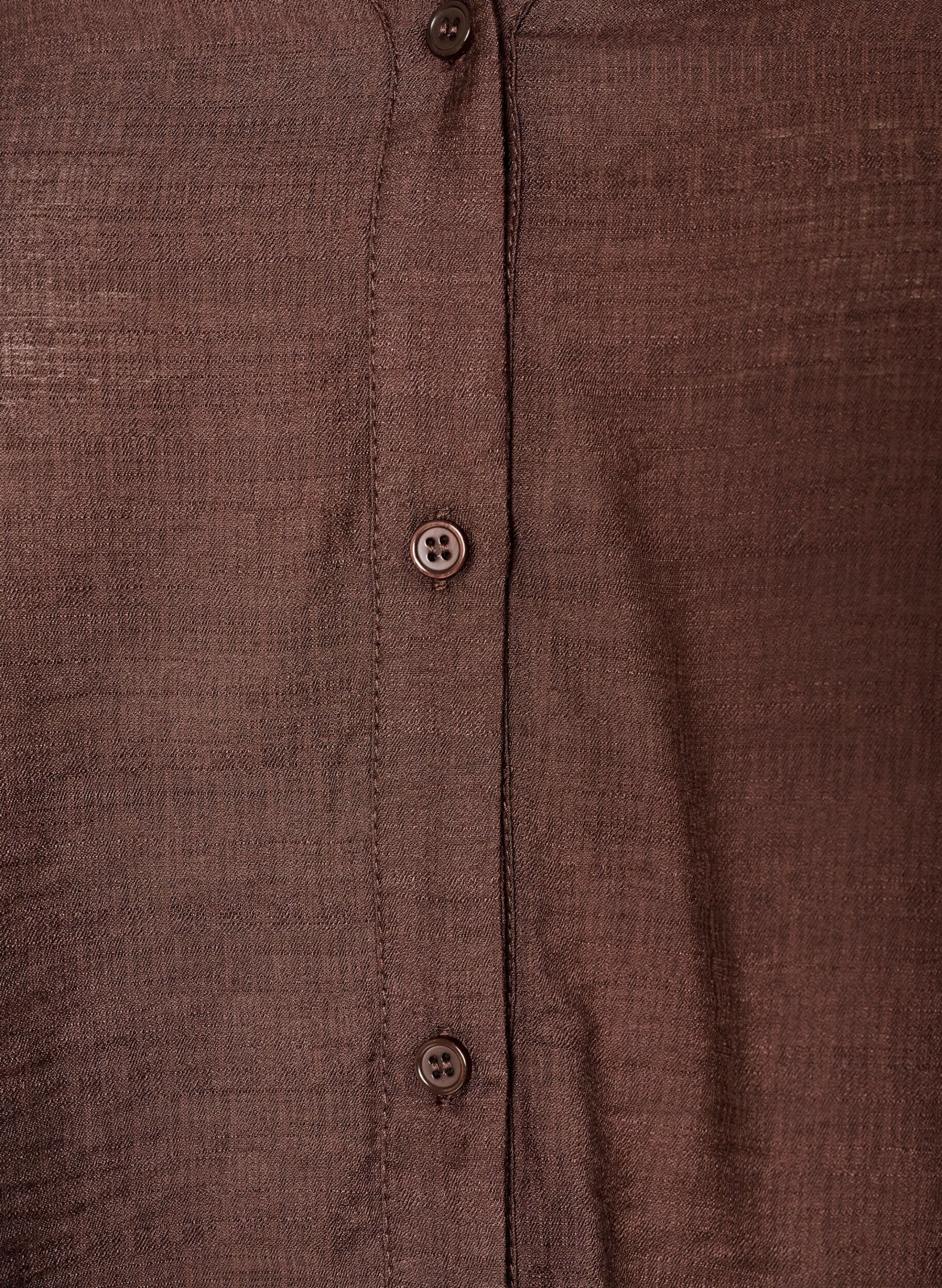 ZizziBluse aus Viskose mit bestickten &Auml;rmeln, Braun, Packshot image number 2