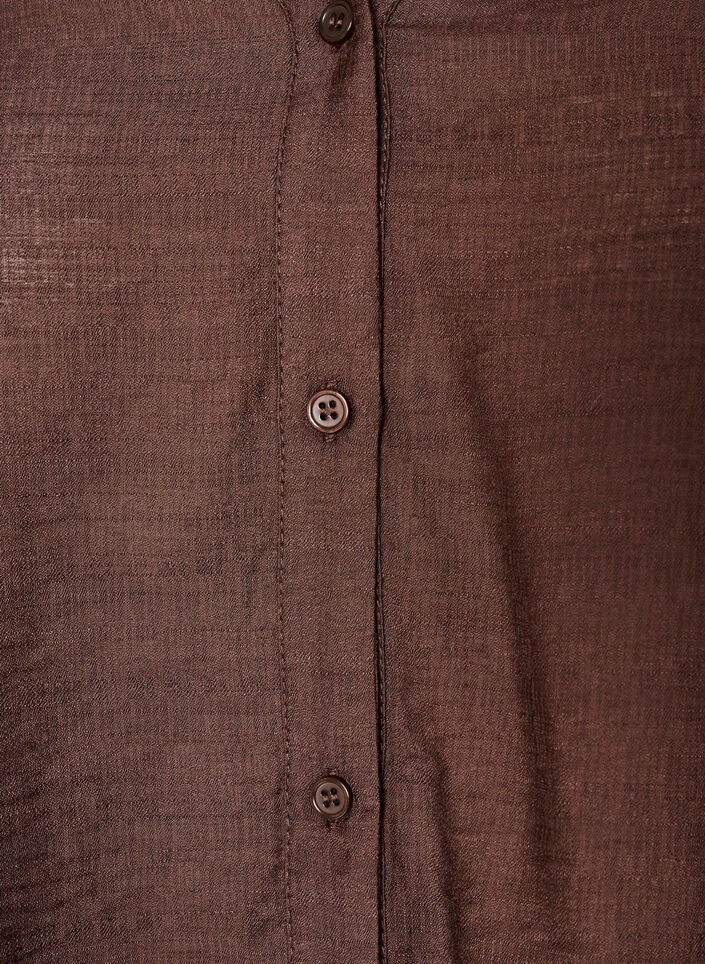 Bluse aus Viskose mit bestickten &Auml;rmeln, Braun, Packshot image number 2