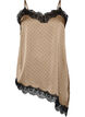 Tr&auml;gertop mit Spitze und asymmetrischem Saum, Beige, Packshot image number 0